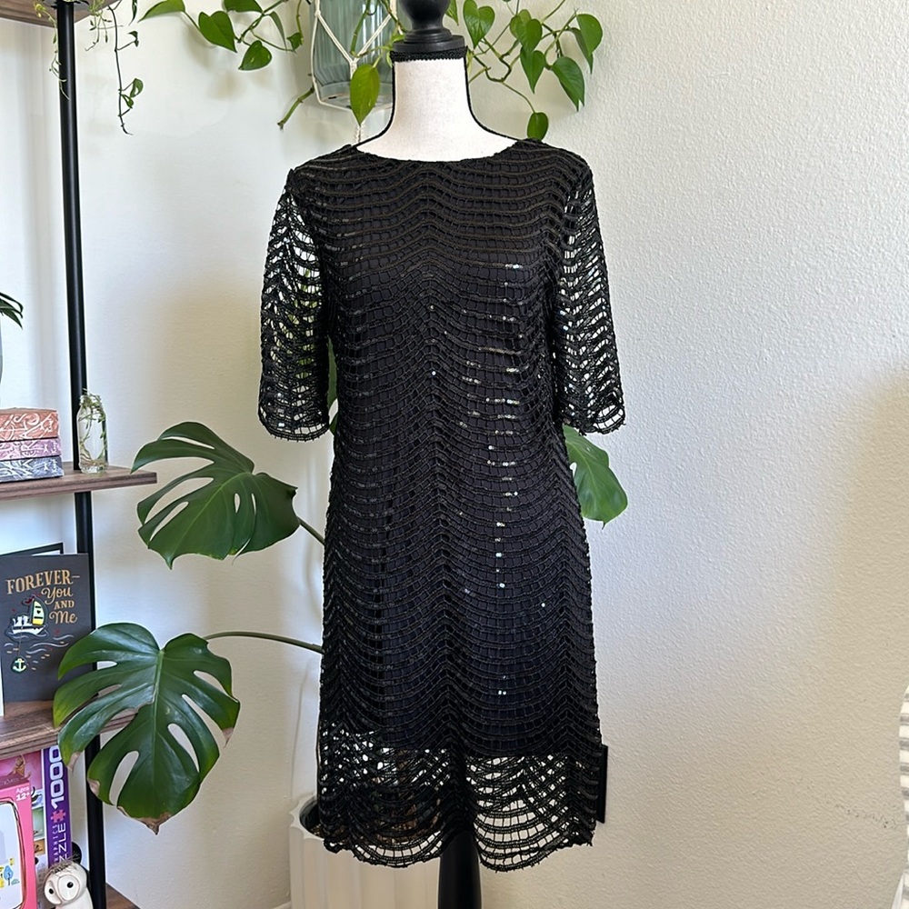 Haoyouduo Sequin Scalloped Dress Size Medium - Picture 3 of 10